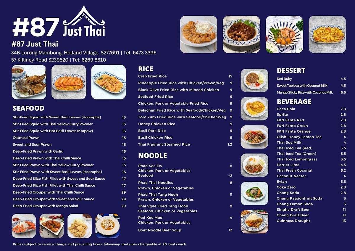 Menu 87 Just Thai Holland Village-1