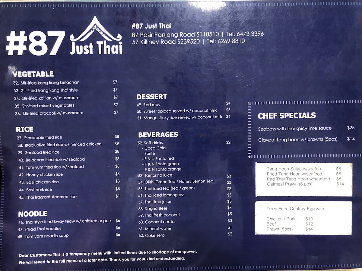 Menu 87 Just Thai Holland Village-10