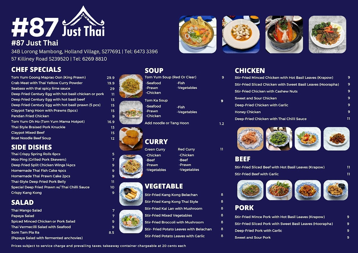Menu 87 Just Thai Holland Village-2