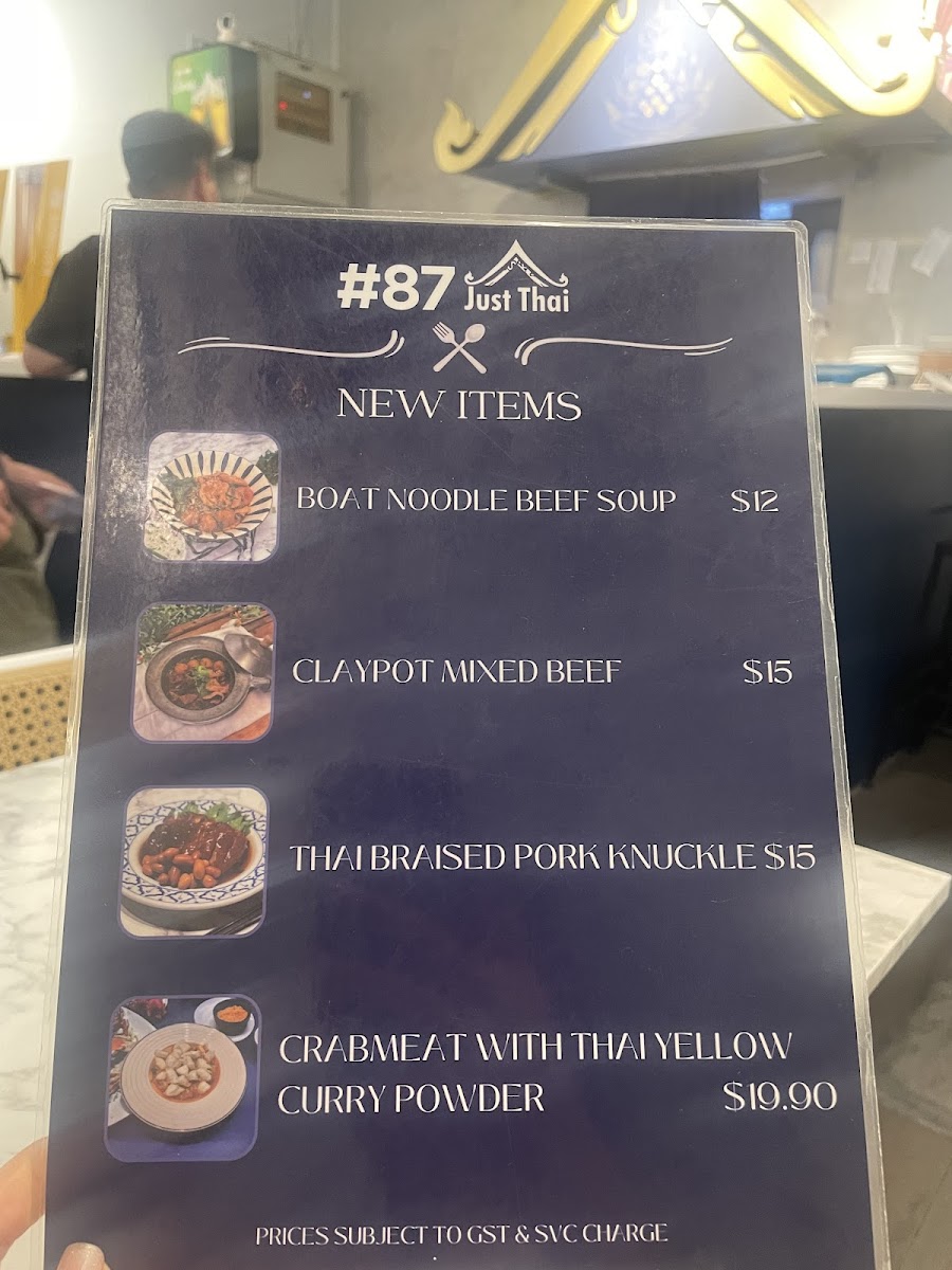 Menu 87 Just Thai Holland Village-5