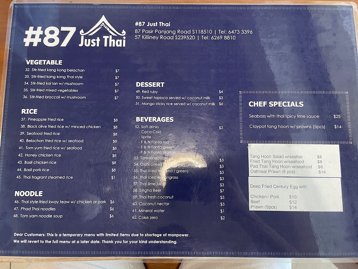 Menu 87 Just Thai Holland Village-6