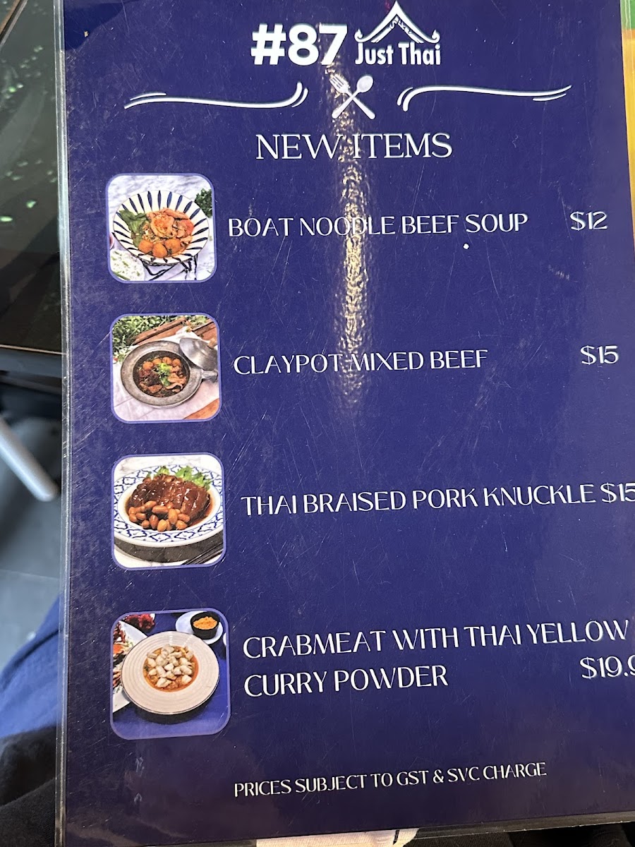Menu 87 Just Thai Holland Village-8