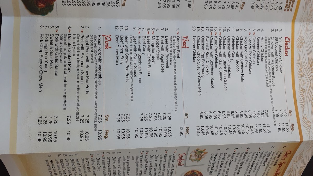 Menu 88 Chinese Restaurant-4