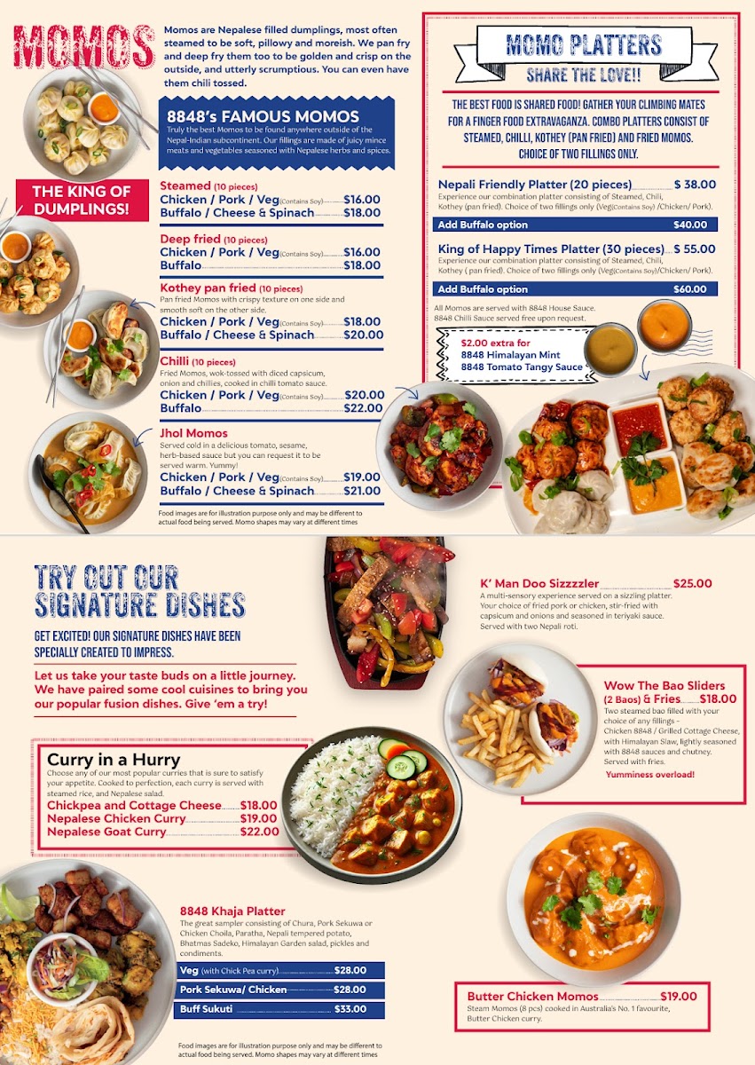 Menu 8848 Momo House Nundah-1