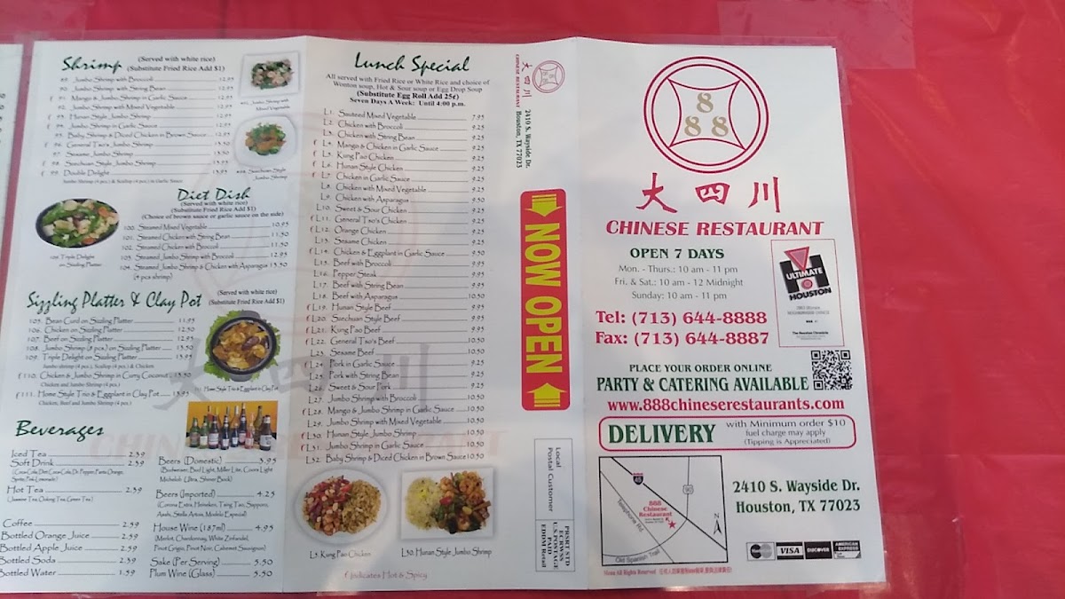 Menu 888 Chinese Restaurant-8