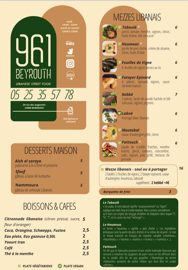 Menu 961 Beyrouth-3