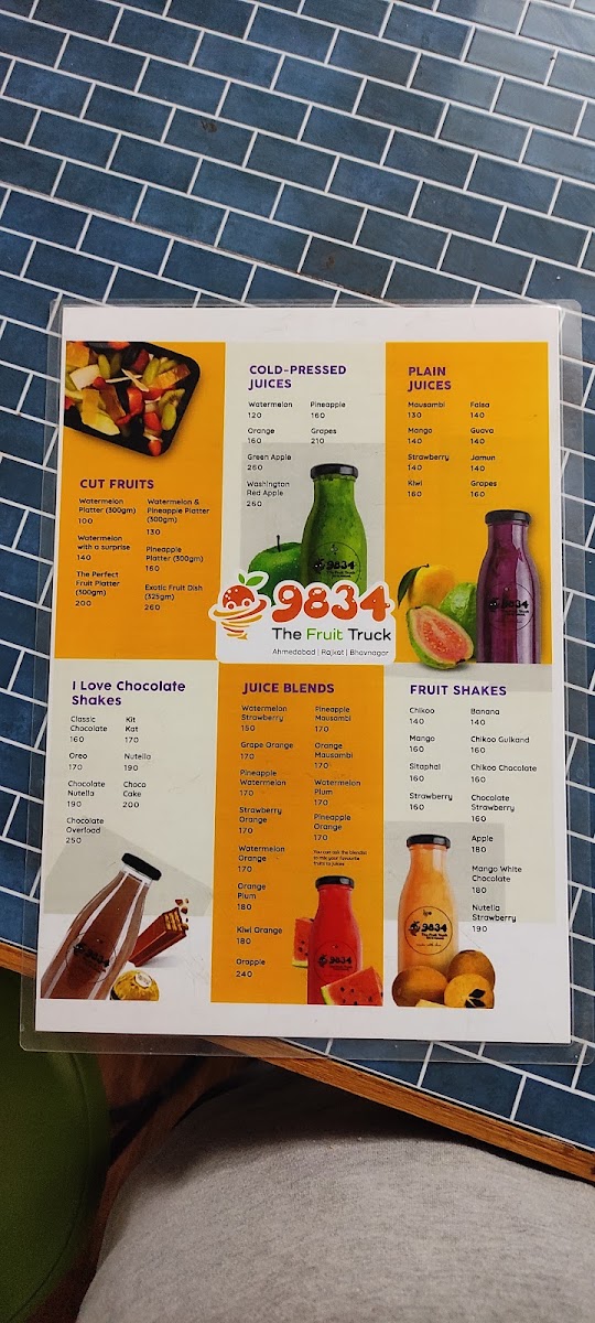 Menu 9834 The Fruit Truck Ahmedabad (Navrangpura)-10