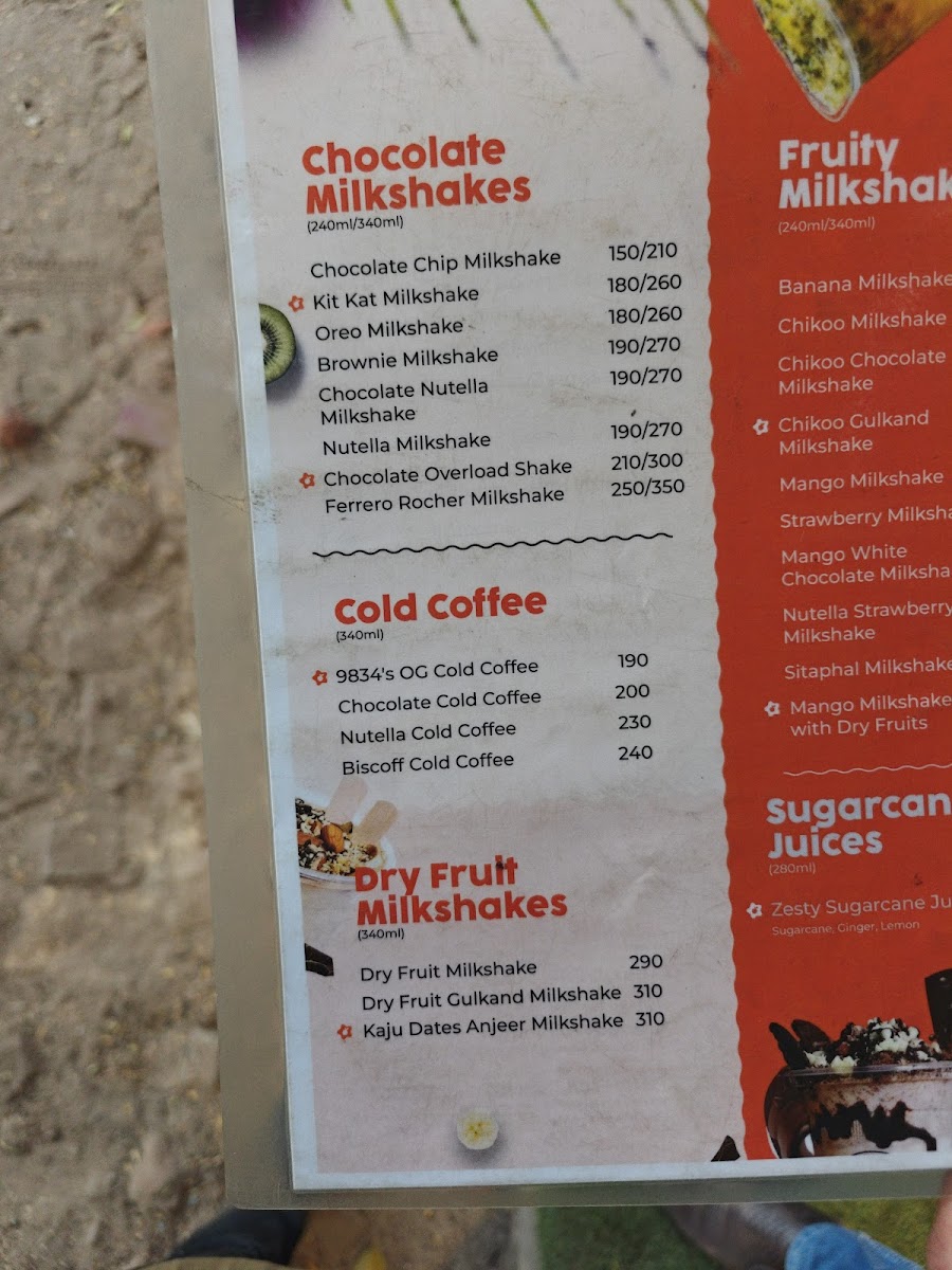 Menu 9834 The Fruit Truck Ahmedabad (Navrangpura)-2