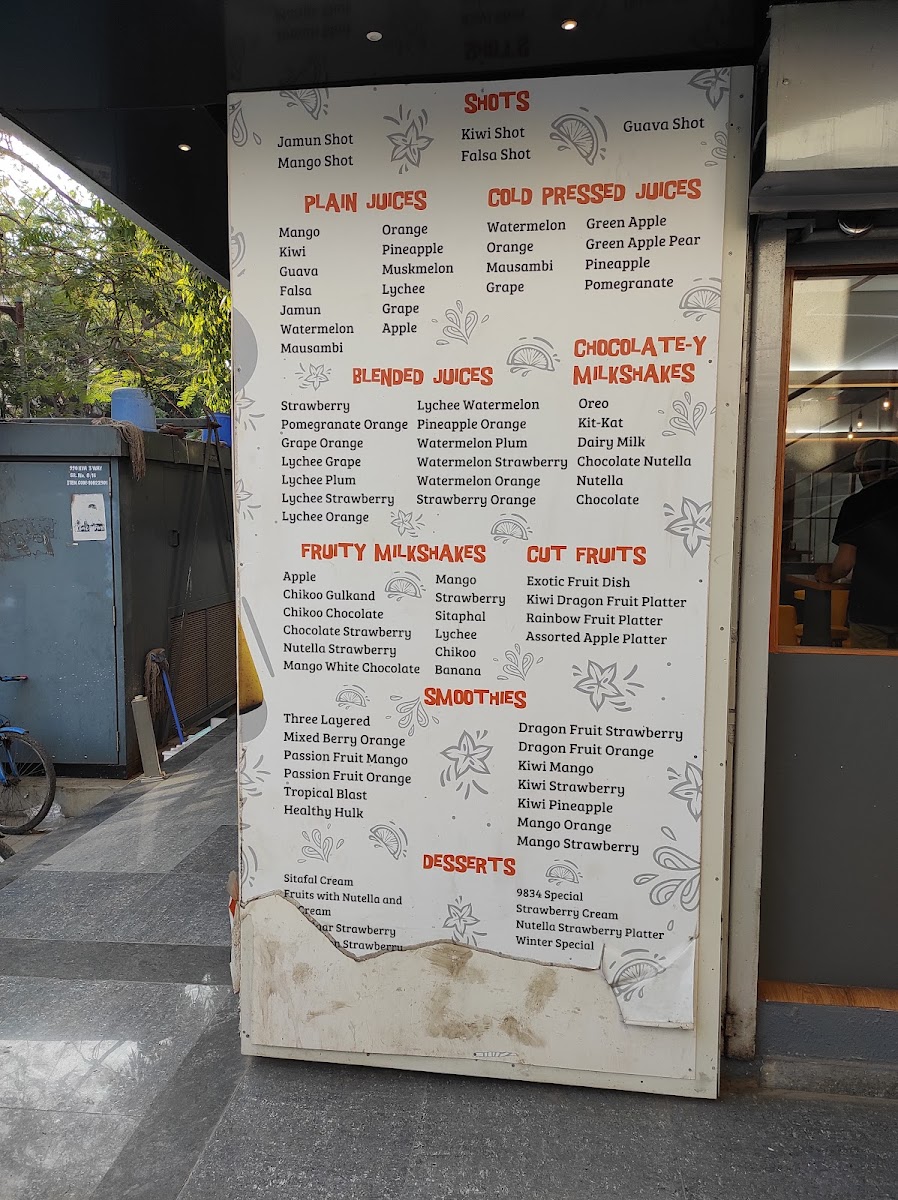 Menu 9834 The Fruit Truck Ahmedabad (Navrangpura)-8
