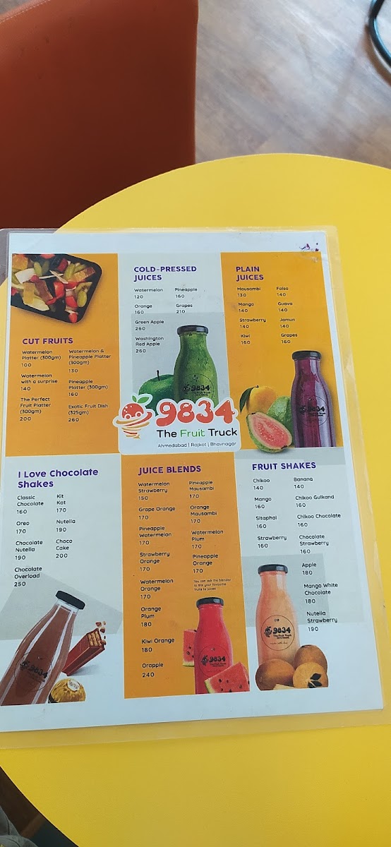 Menu 9834 The Fruit Truck Ahmedabad (Navrangpura)-9