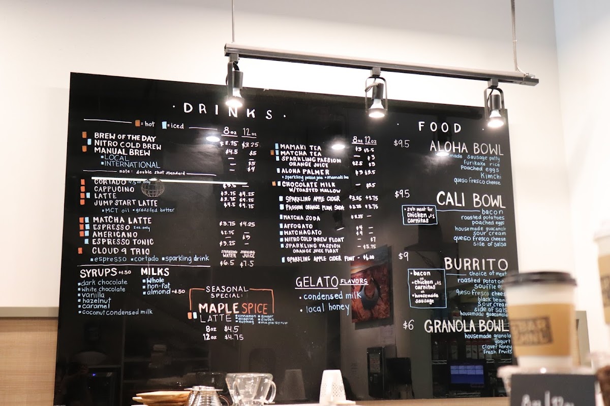 Menu 9Bar Hnl-7