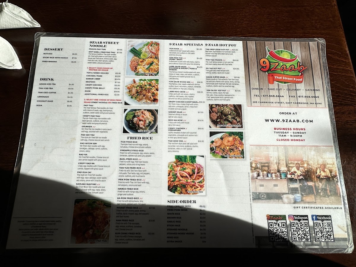 Menu 9Zaab Thai Street Food-2