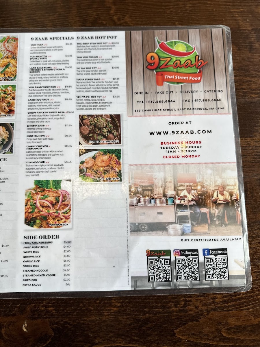 Menu 9Zaab Thai Street Food-6