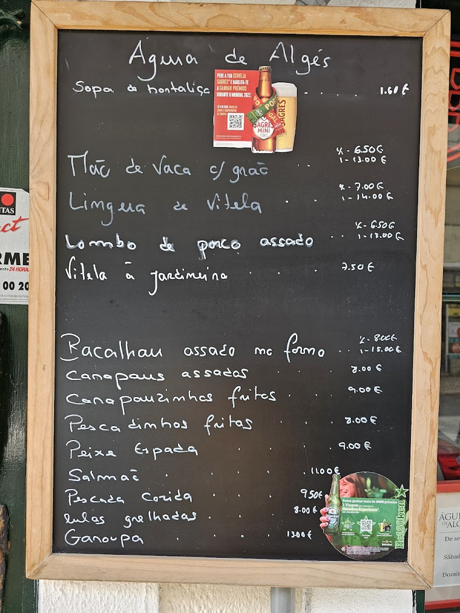 Menu A Águia De Algés-1