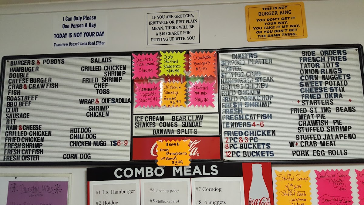 Menu A-Bear's Diner-8