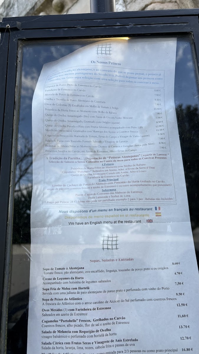 Menu A Cadeia Bué Pequenina-2