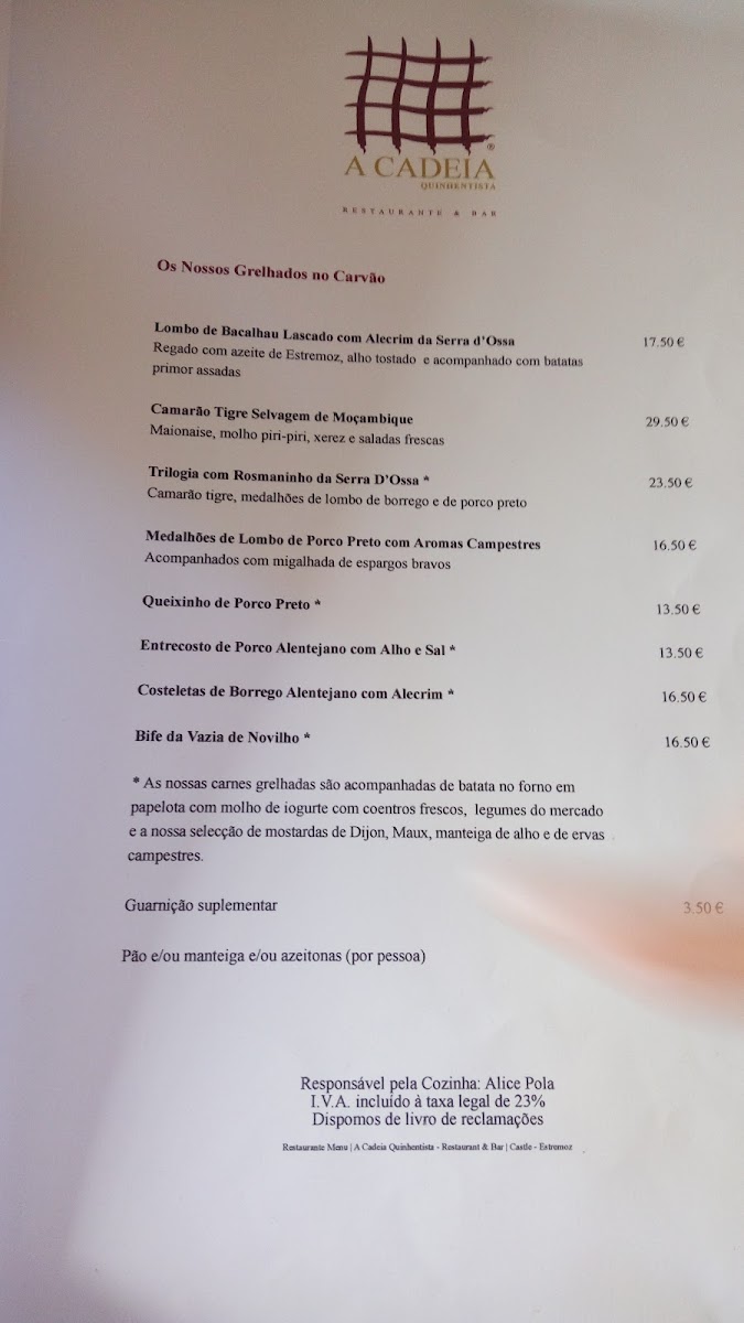 Menu A Cadeia Bué Pequenina-5