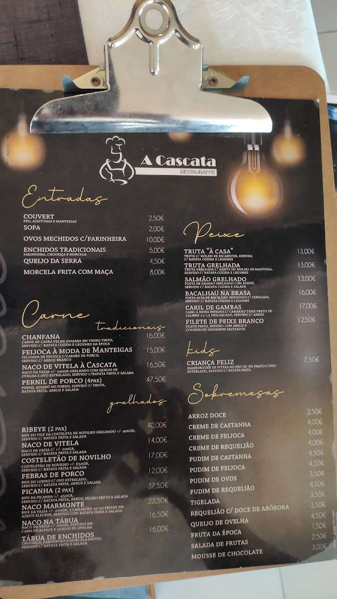 Menu A Cascata-2