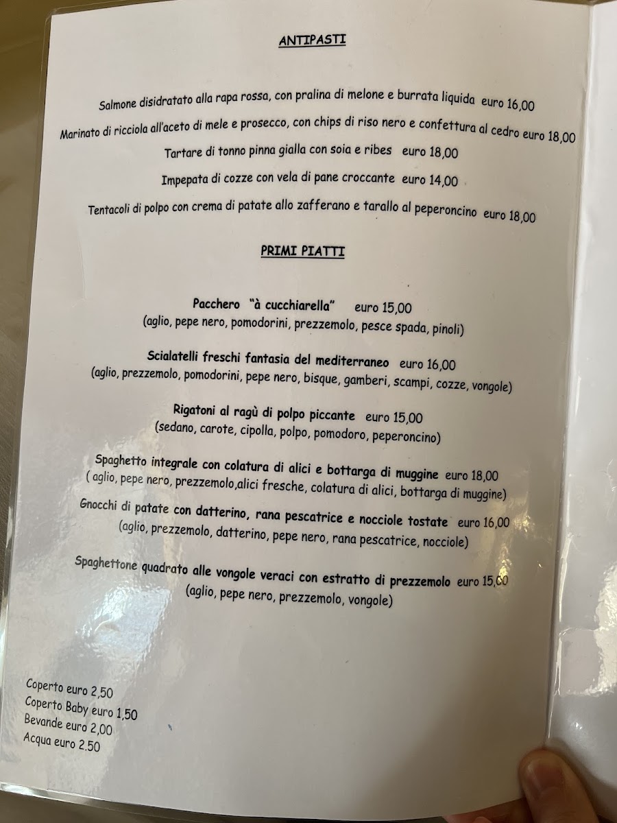 Menu A' Cucchiarella Da Marco-1