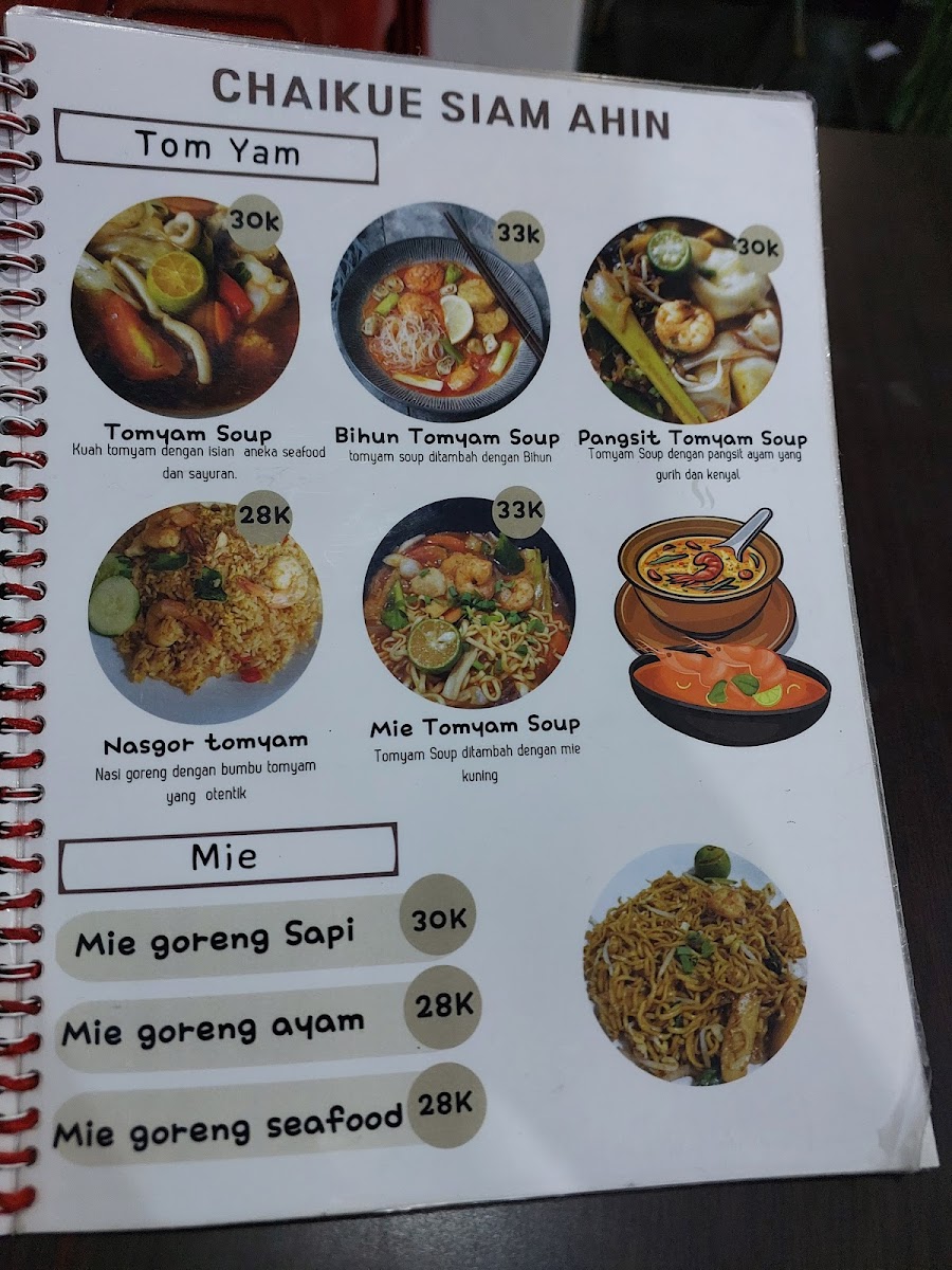 Menu A Hin Chai Kue Panas Siam-5