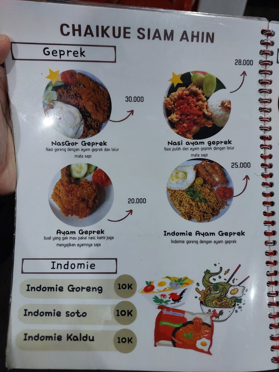 Menu A Hin Chai Kue Panas Siam-7