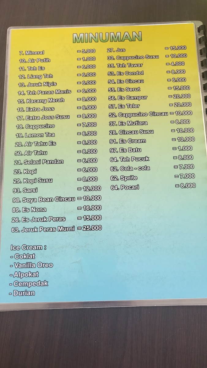 Menu A Hin Chai Kue Panas Siam-9