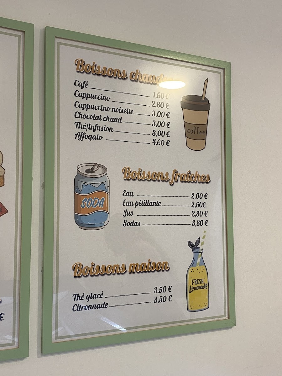 Menu À La Folie - Artisans Glaciers & Pâtissiers-1