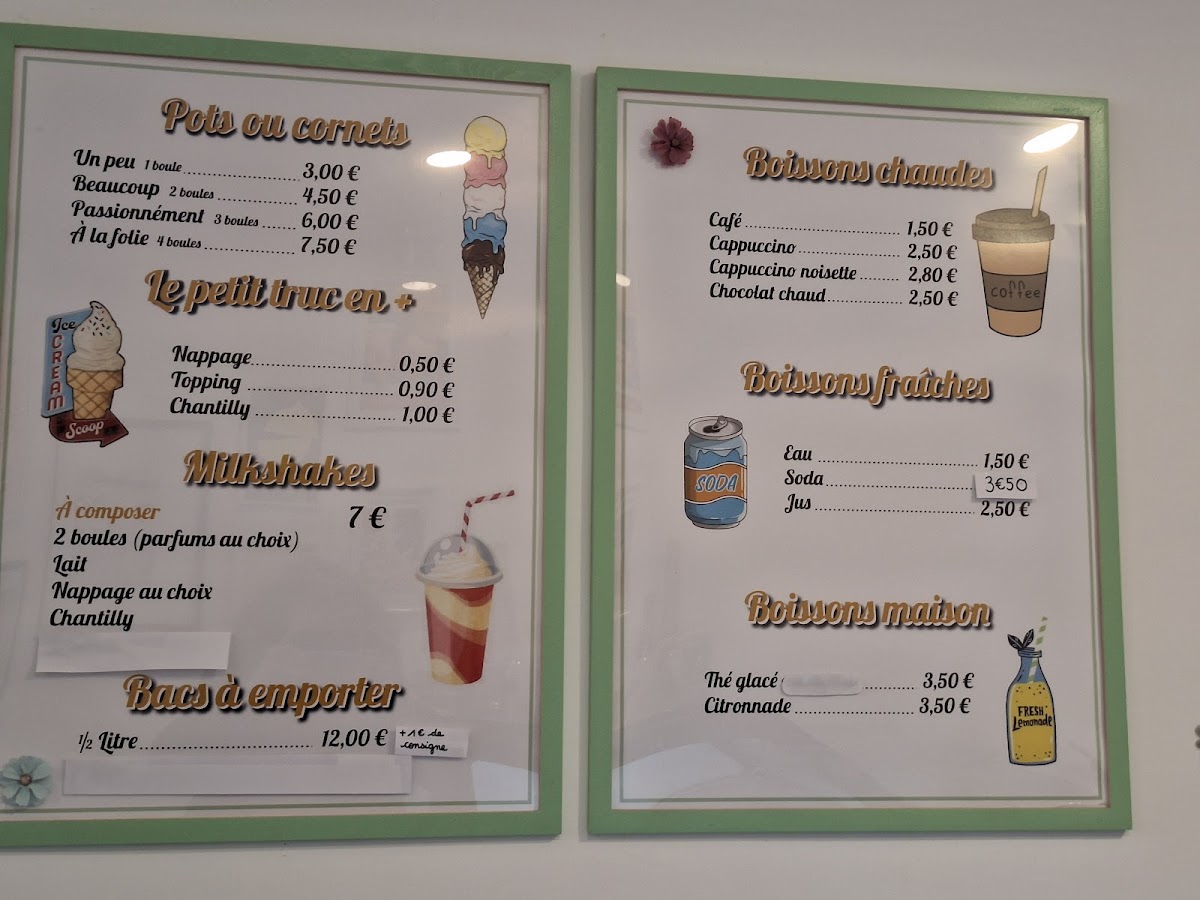Menu À La Folie - Artisans Glaciers & Pâtissiers-2