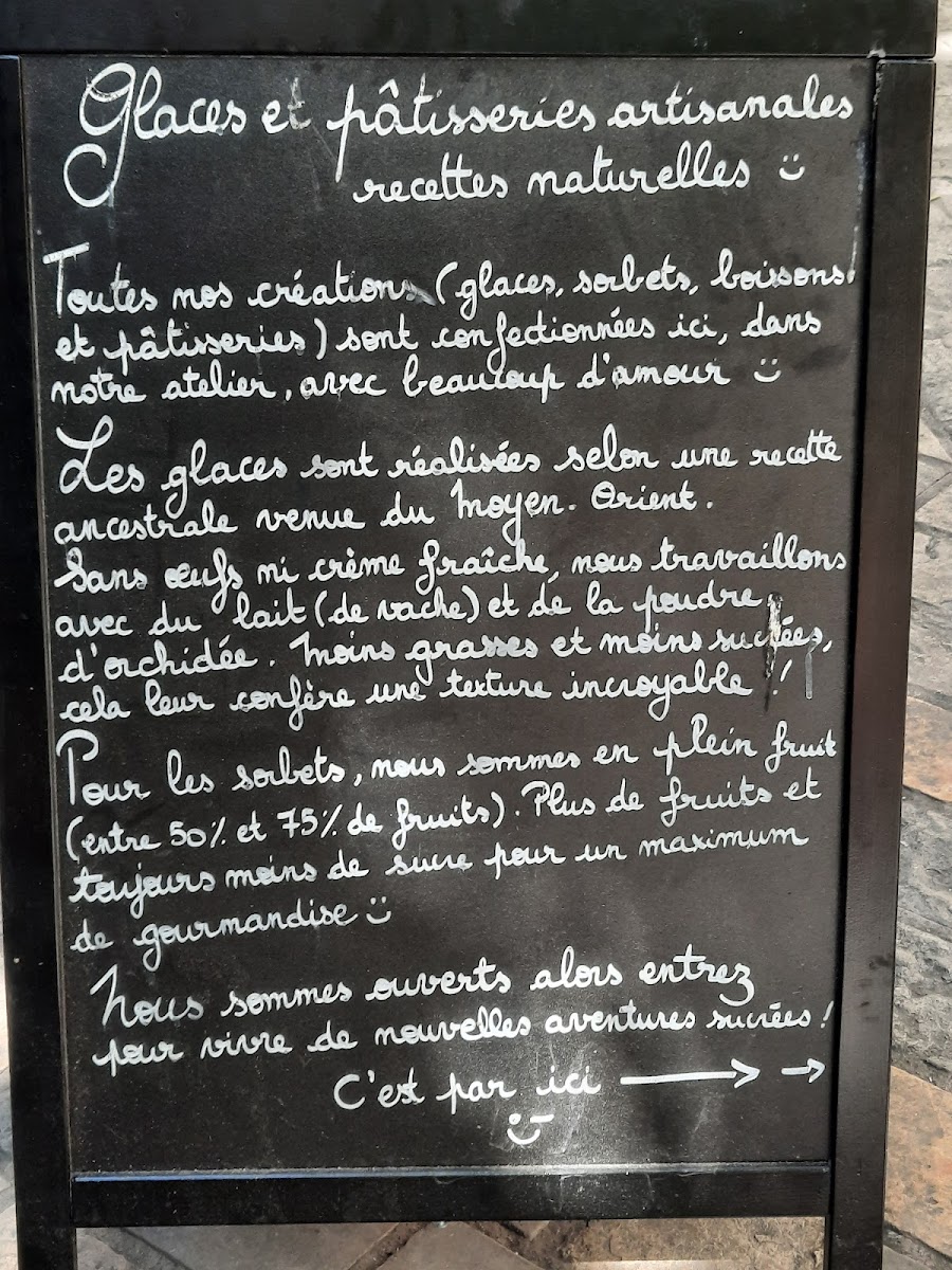 Menu À La Folie - Artisans Glaciers & Pâtissiers-5