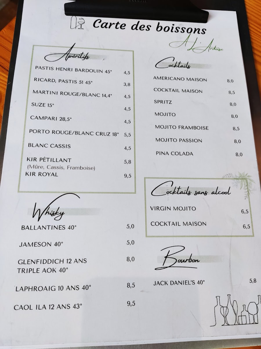 Menu A L’Ardoise-2