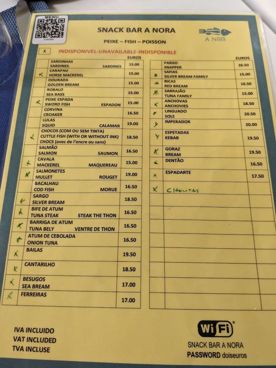 Menu A Nora-1