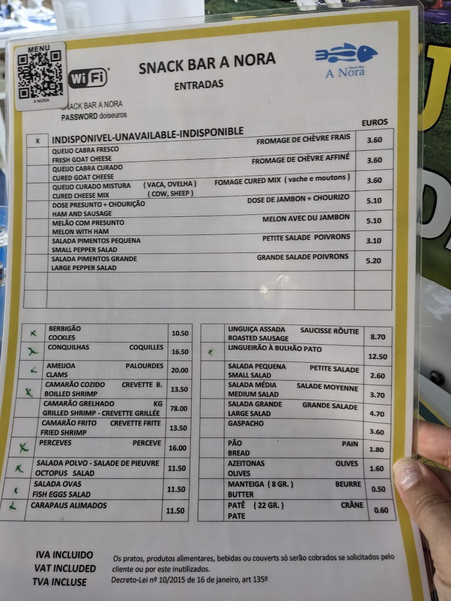 Menu A Nora-2
