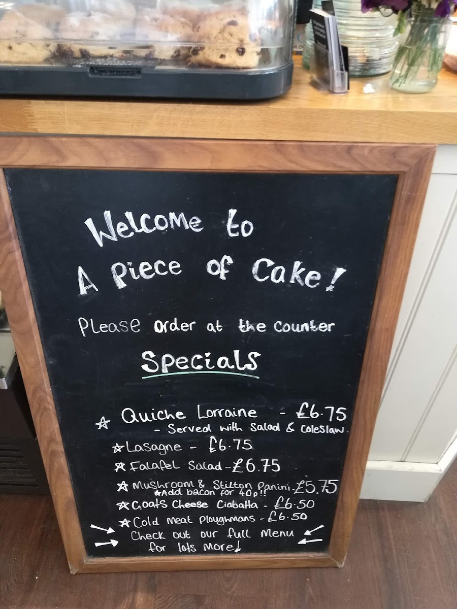 Menu A Piece Of Cake-9