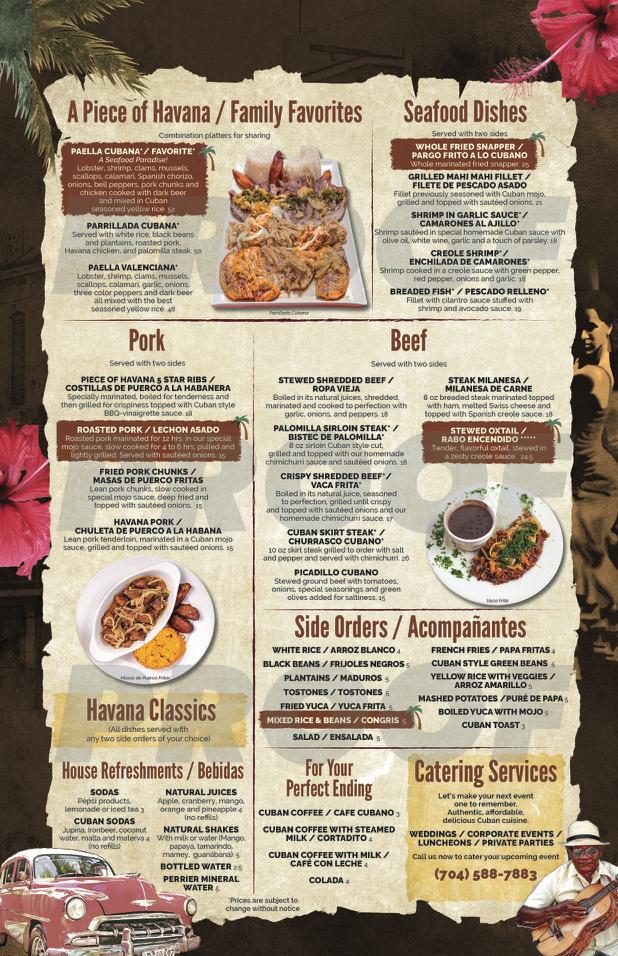 Menu A Piece Of Havana-3