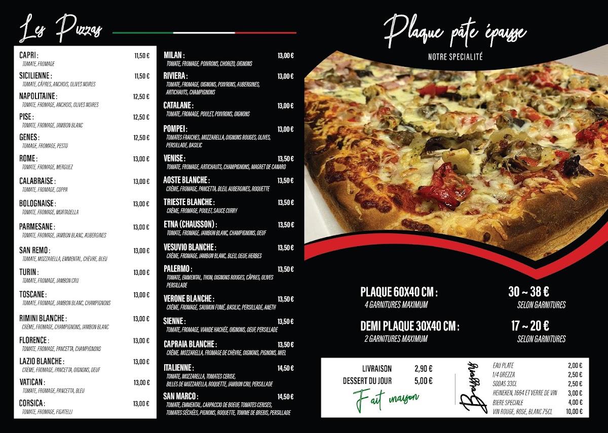 Menu A Pizza Italiana Ajaccio-1