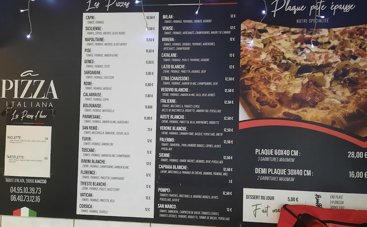 Menu A Pizza Italiana Ajaccio-2