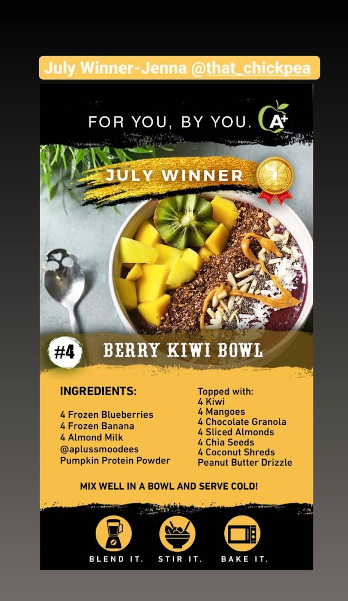 Menu A+ Smoodees-1