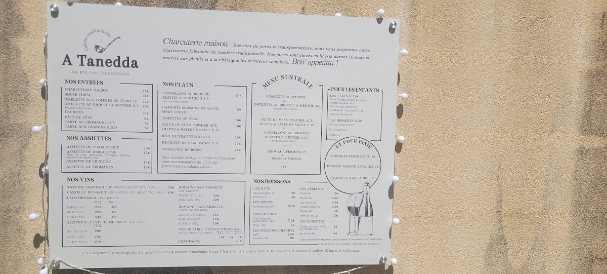 Menu A Tanedda (L’Auberge)-2