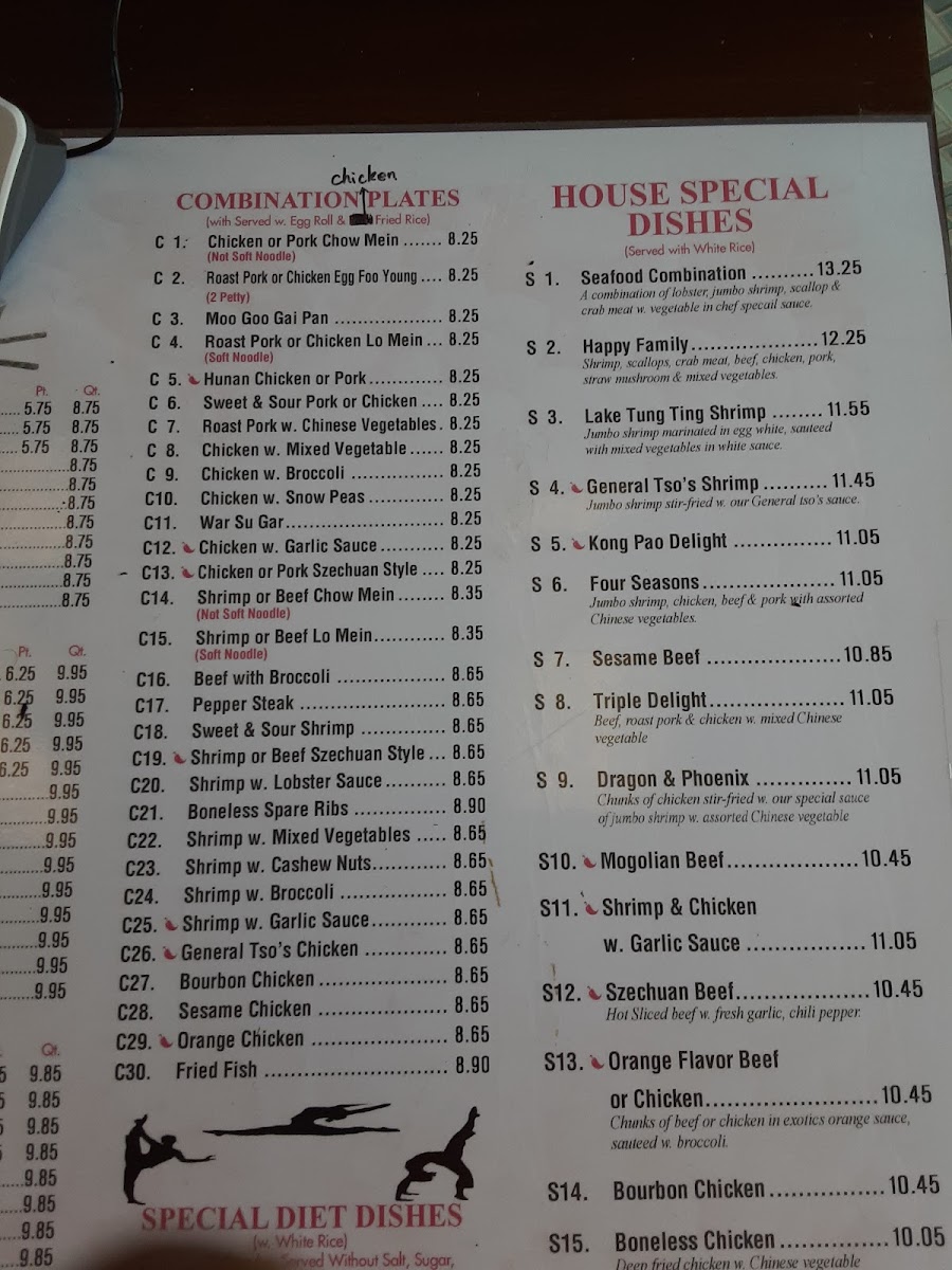 Menu A Taste Of China-1
