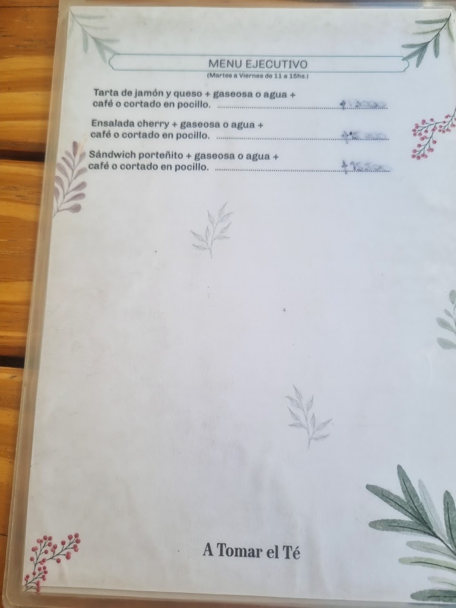 Menu A Tomar El Té Pastelería Y Café-10