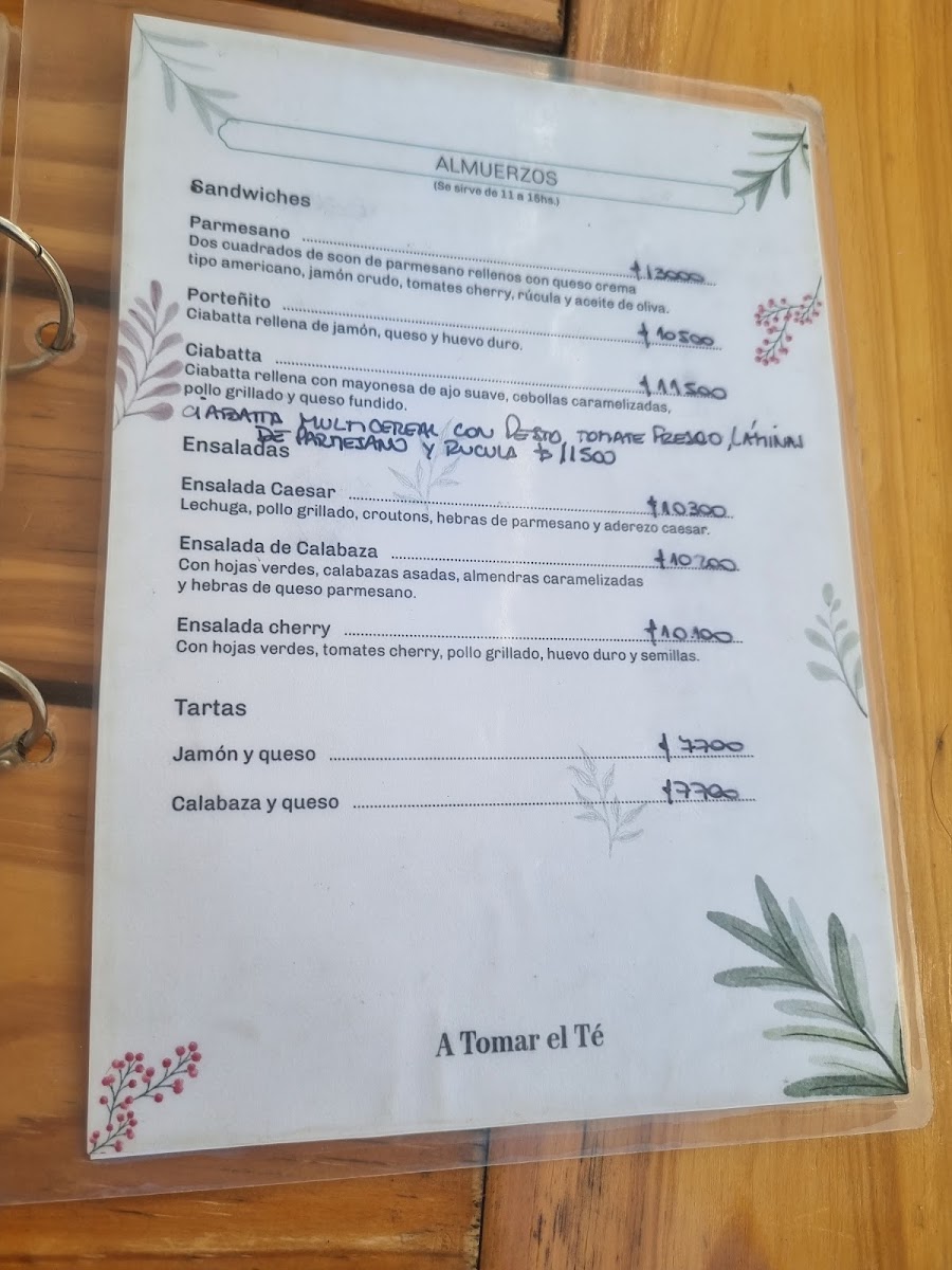 Menu A Tomar El Té Pastelería Y Café-6
