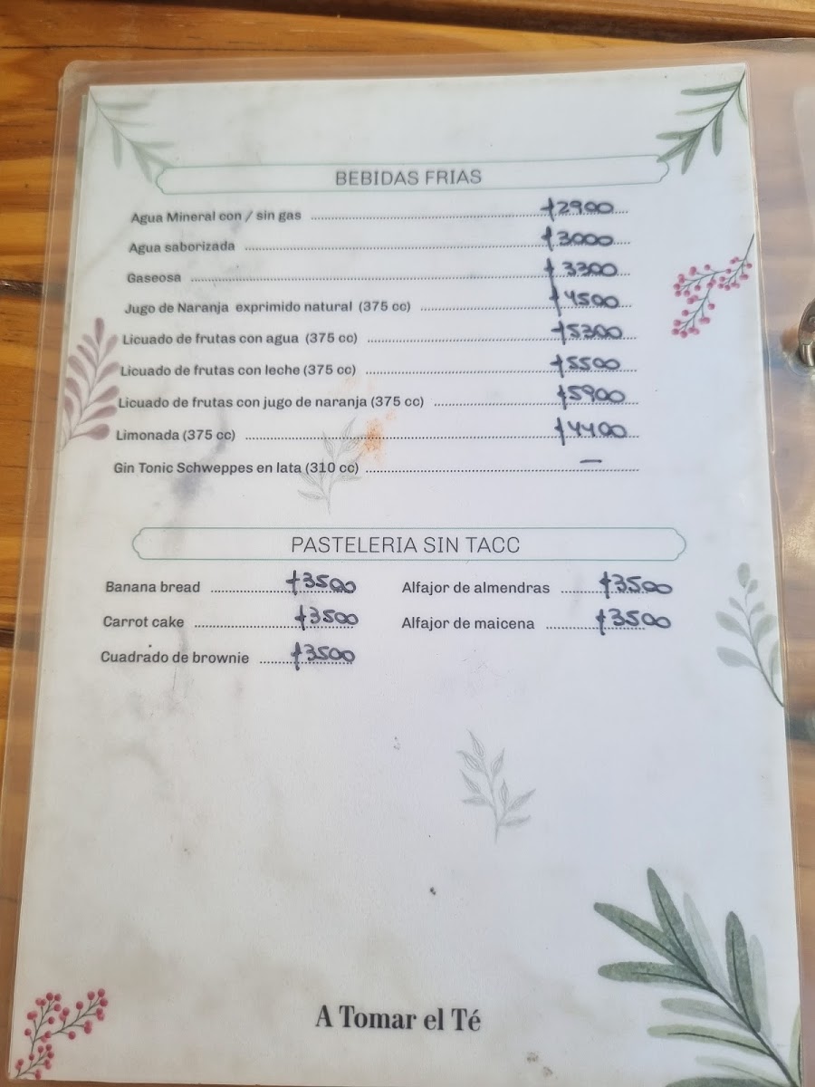 Menu A Tomar El Té Pastelería Y Café-8