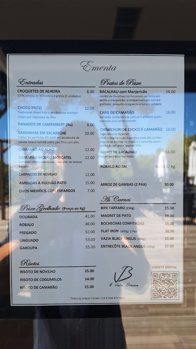 Menu A Vela Branca-1
