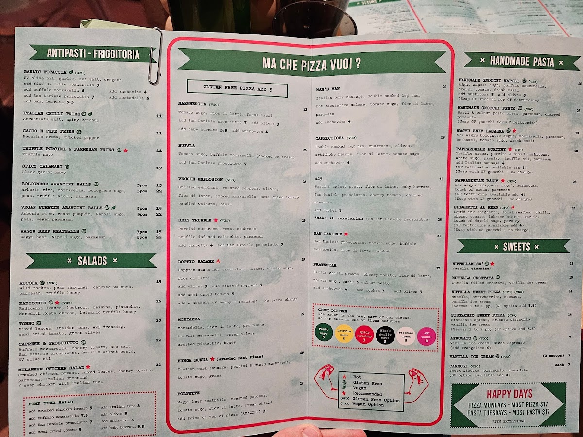 Menu A25 Pizzeria Centro (Cbd)-10