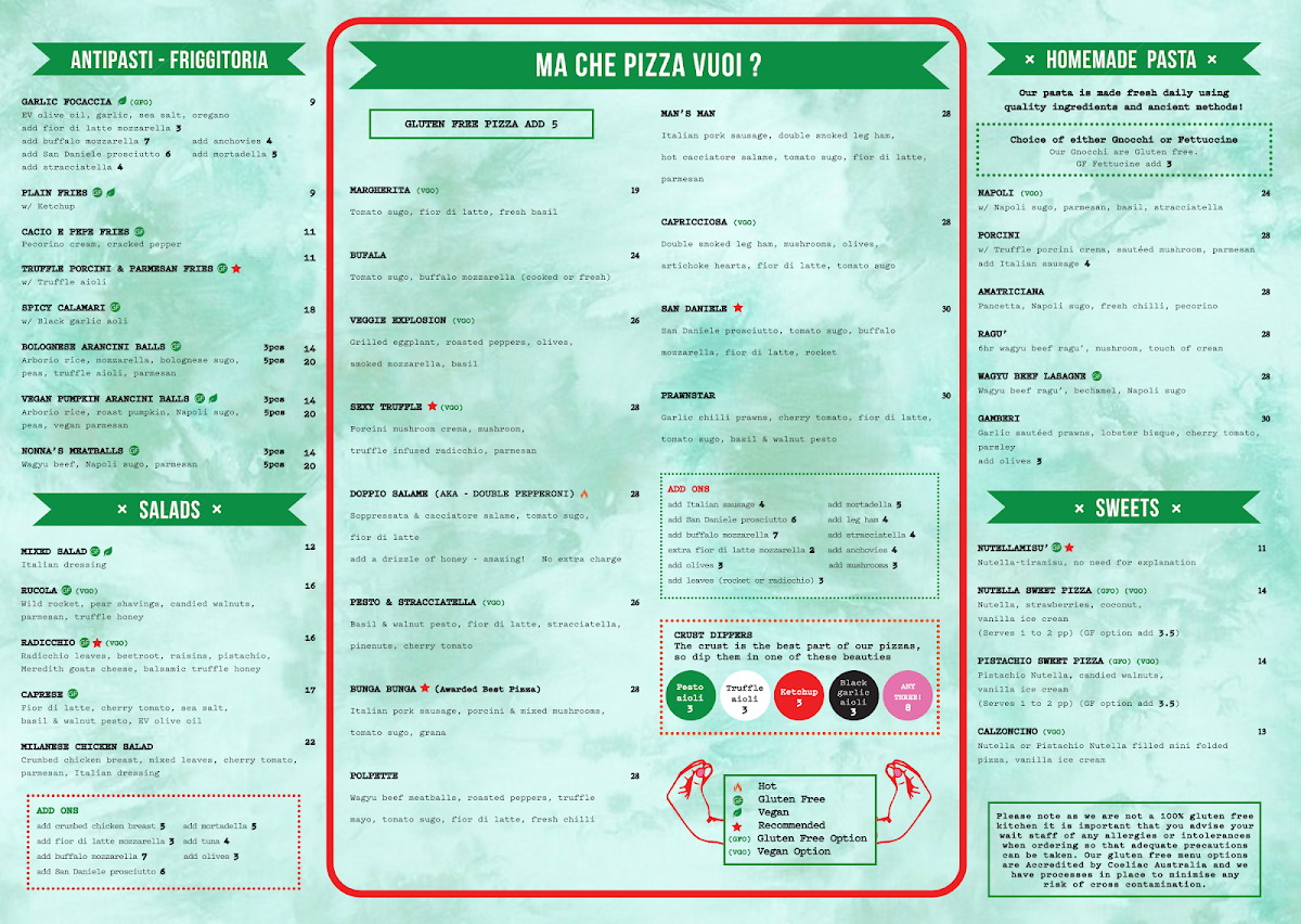 Menu A25 Pizzeria Centro (Cbd)-2