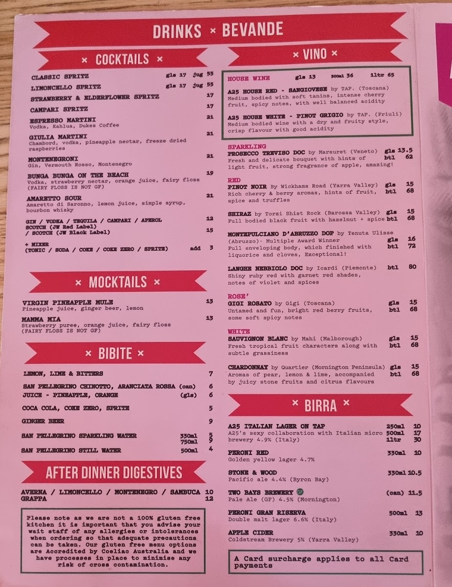 Menu A25 Pizzeria Centro (Cbd)-5