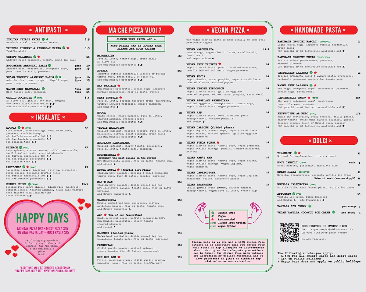 Menu A25 Pizzeria Centro (Cbd)-6