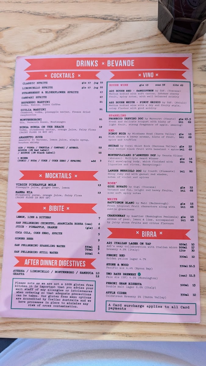 Menu A25 Pizzeria Centro (Cbd)-8