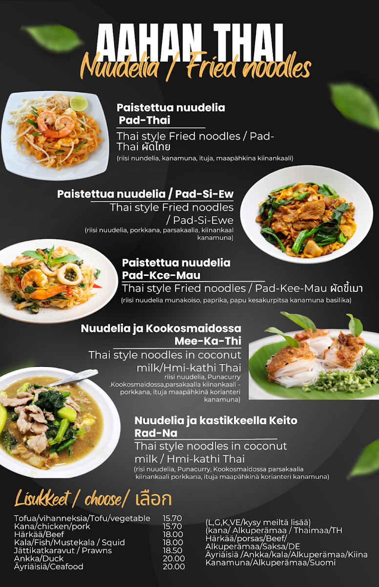 Menu Aa Han Thai-2