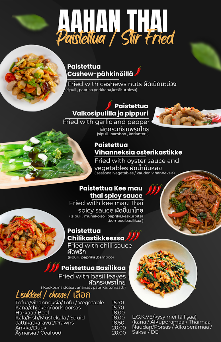 Menu Aa Han Thai-5